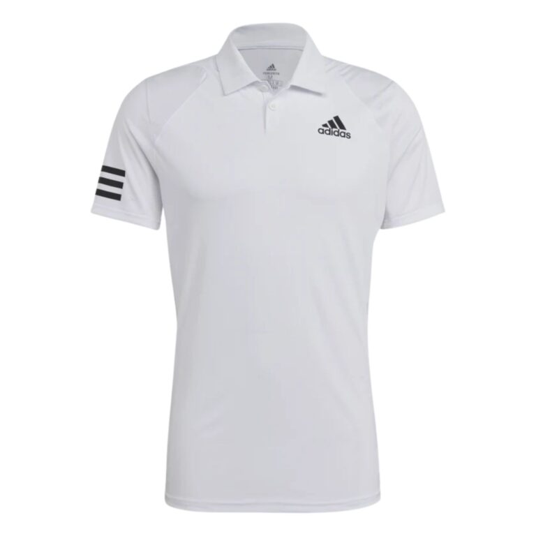 Adidas Club 3-Stripes Polo White/Black - OLD