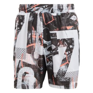 Adidas Club Graphic 7" Shorts White/Black/Corfus - OLD