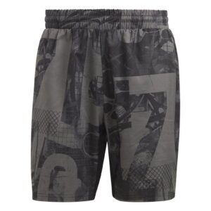 Adidas Club Graphic Shorts 7" Grey Five/Black/Carbon - OLD