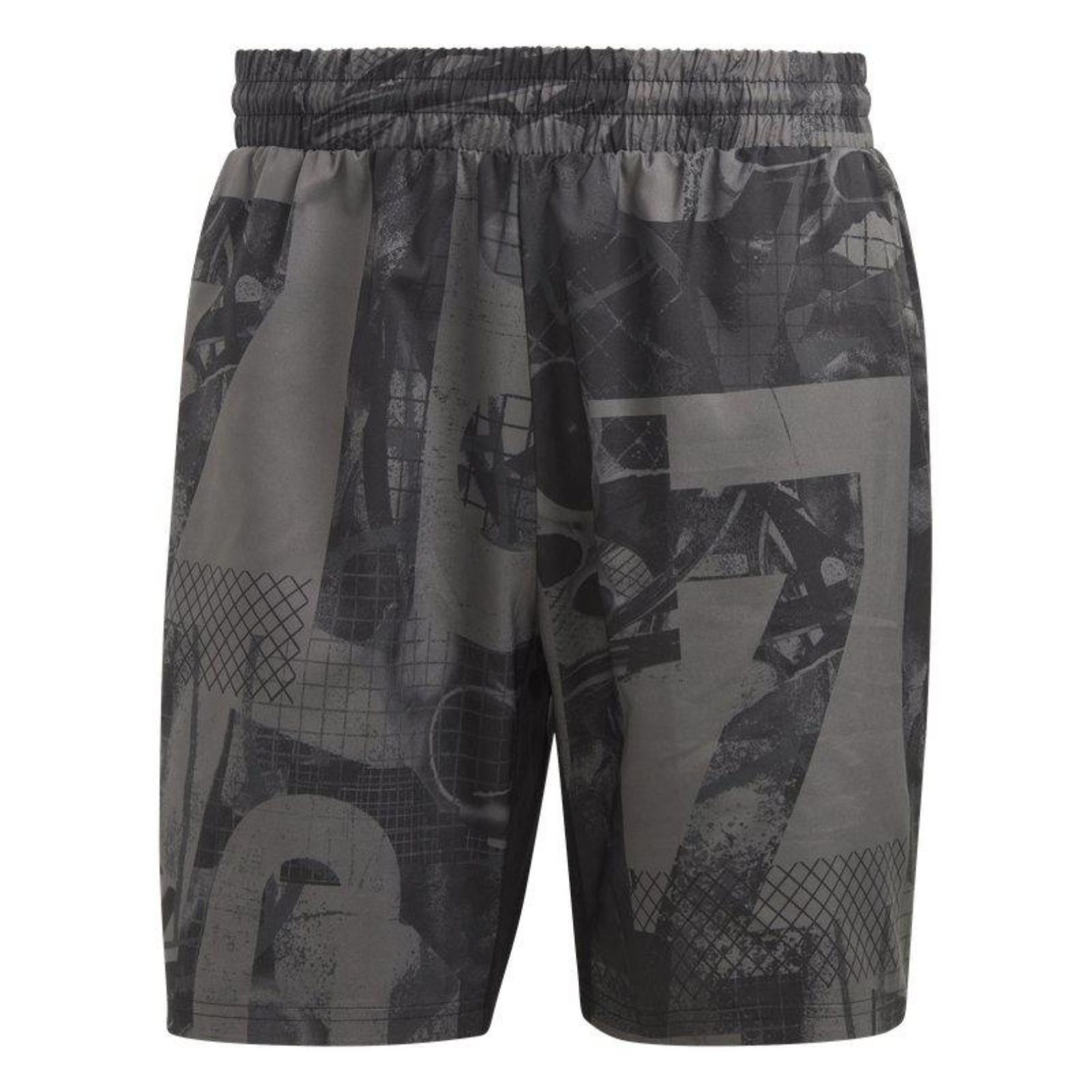 Adidas Club Graphic Shorts 7" Grey Five/Black/Carbon - OLD