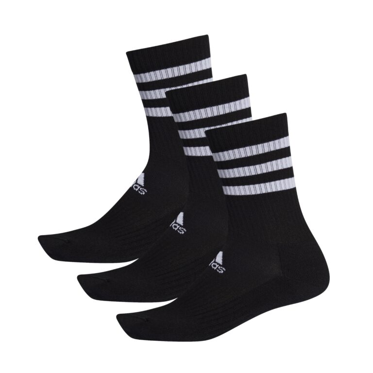Adidas Cushioned Crew Socks 3-Pack Black - OLD