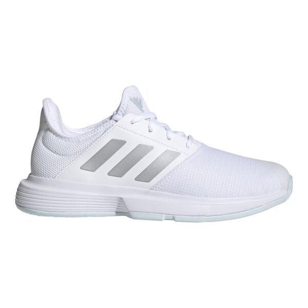 Adidas GameCourt Dame Cloud White/Silver Metallic/Halo Blue