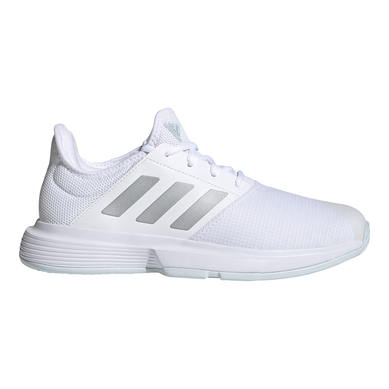Adidas GameCourt Dame Cloud White/Silver Metallic/Halo Blue - OLD