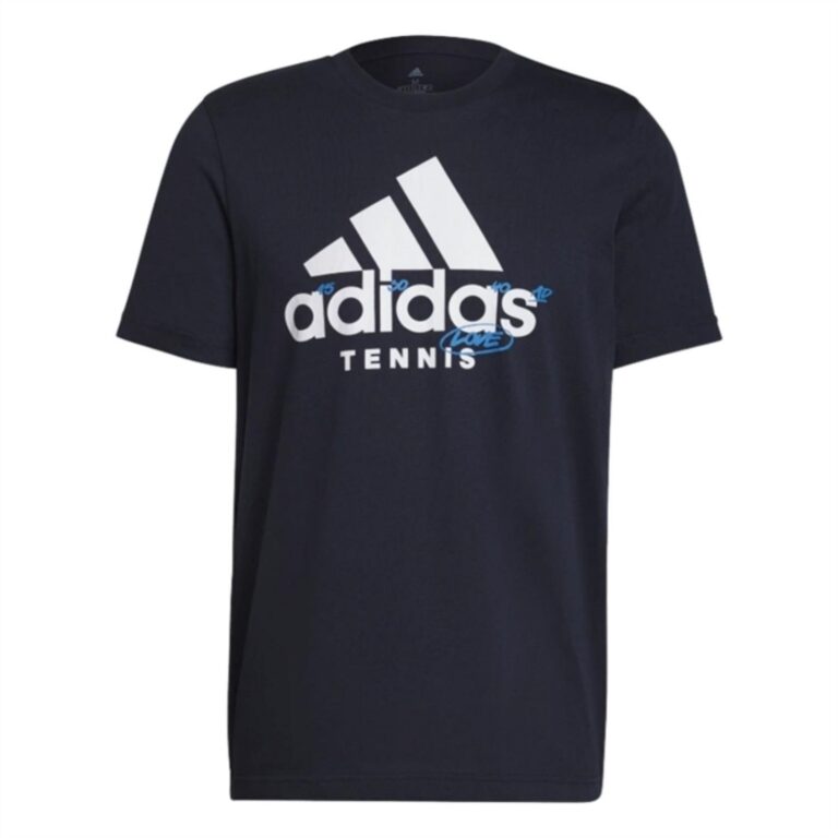 Adidas Tennis Graphic Logo T-shirt Legend Ink - OLD