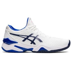 Asics Court FF 2 Dame White/Lapis Lazuli Blue - OLD