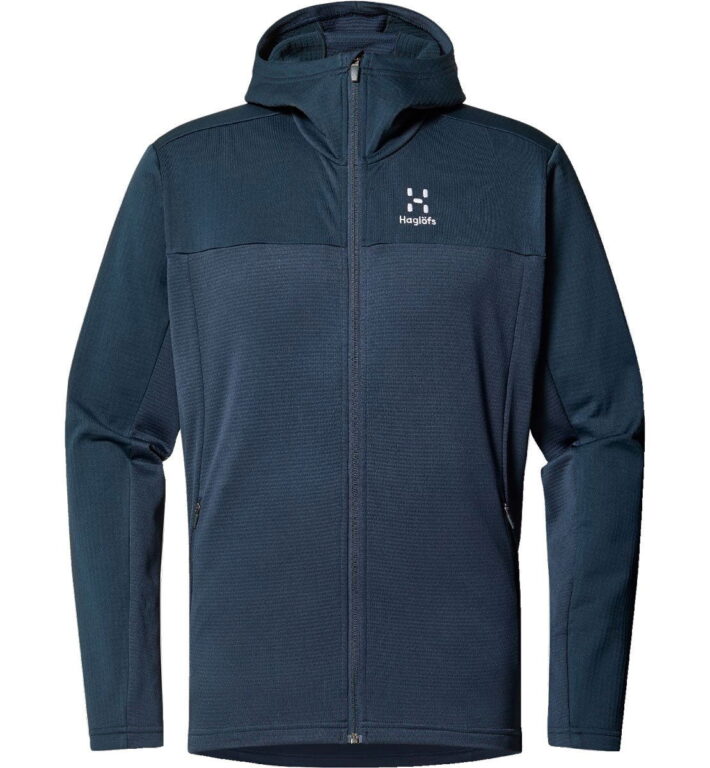 Haglöfs Lark Hood Midlayer Trøje Herre, blå