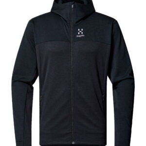Haglöfs Lark Hood Midlayer Trøje Herre, sort