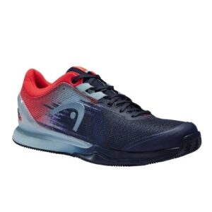 Head Sprint Pro 3.0 Clay Men Dress Blue - Neon Red - OLD