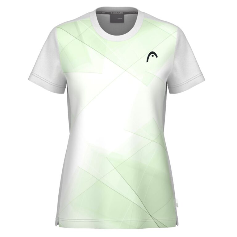 Head Tie-Break T-shirt Women White/Celery Green