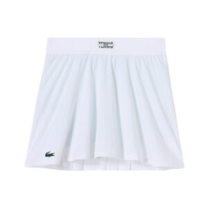 Lacoste Pleat Back Ultra-Dry Skirt Women White/Green