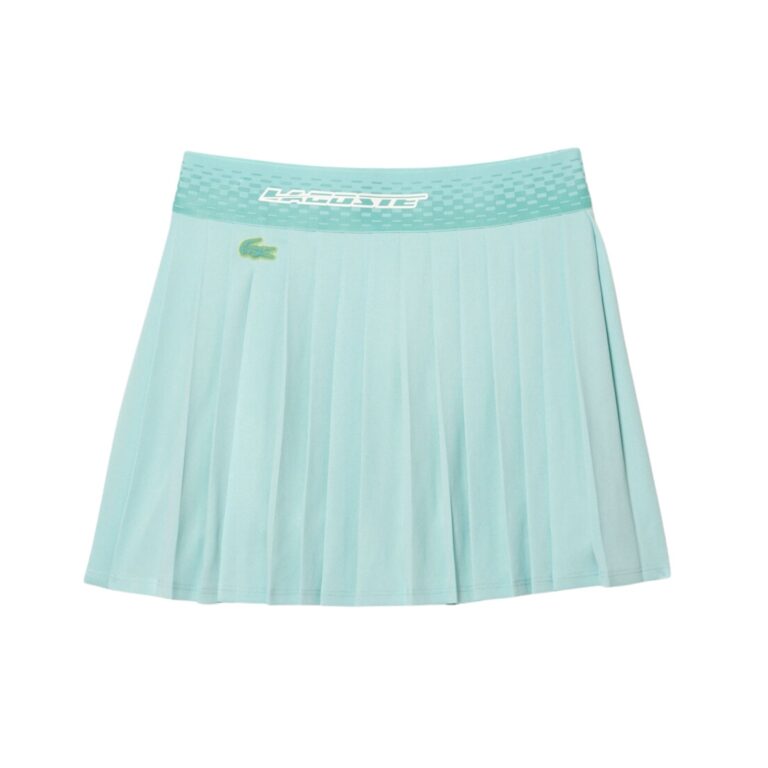 Lacoste Pleated Skirt Light Green/Yellow - OLD