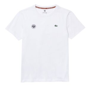 Lacoste Roland Garros Edition Performance T-shirt White - OLD