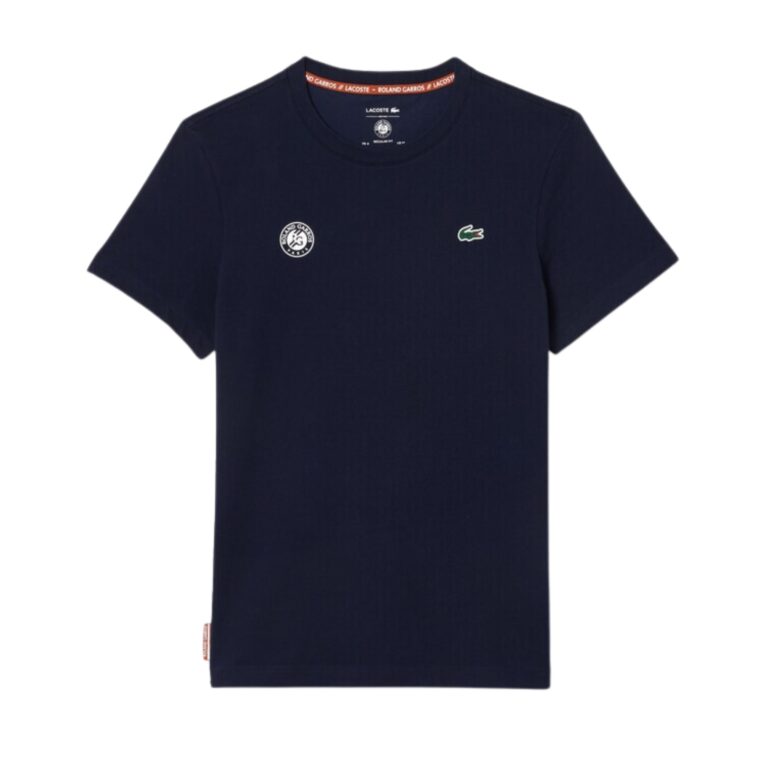 Lacoste Roland Garros Edition Ultra-Dry T-shirt Navy - OLD