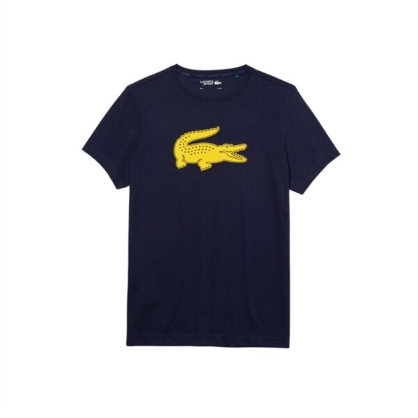 Lacoste Sport 3D Print Crocodile Breathable T-Shirt Navy Blue