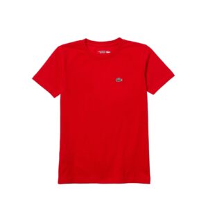 Lacoste Sport Breathable Cotton Blend Junior T-shirt Red - OLD