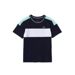Lacoste Sport Colorblock Ultra-Lightweight Cotton Junior T-shirt Blue - OLD