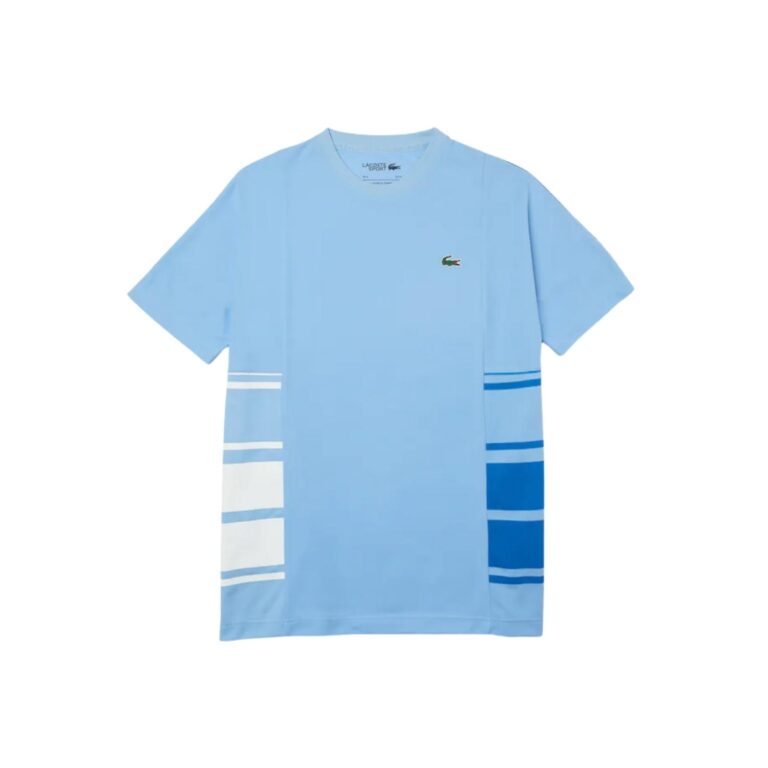 Lacoste Sport Crew Neck T-shirt Blue/White - OLD