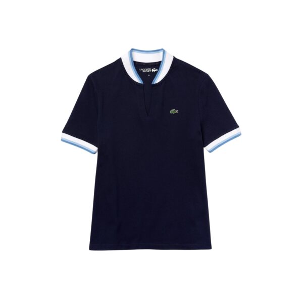 Lacoste Sport Fit Stretch Piqué Dame Polo Navy Blue/White