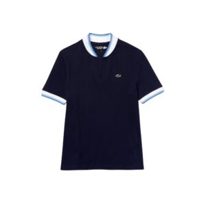 Lacoste Sport Fit Stretch Piqué Dame Polo Navy Blue/White - OLD