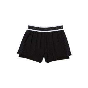 Lacoste Sport Light Nylon Shorts Womens Black/White