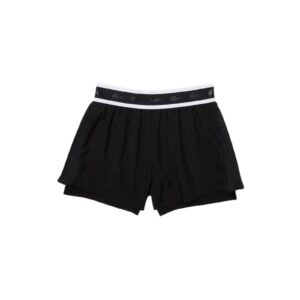 Lacoste Sport Light Nylon Shorts Womens Black/White - OLD