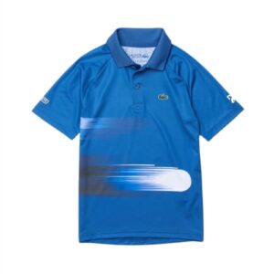 Lacoste Sport Novak Djokovic Stretch Junior Polo Blue - OLD