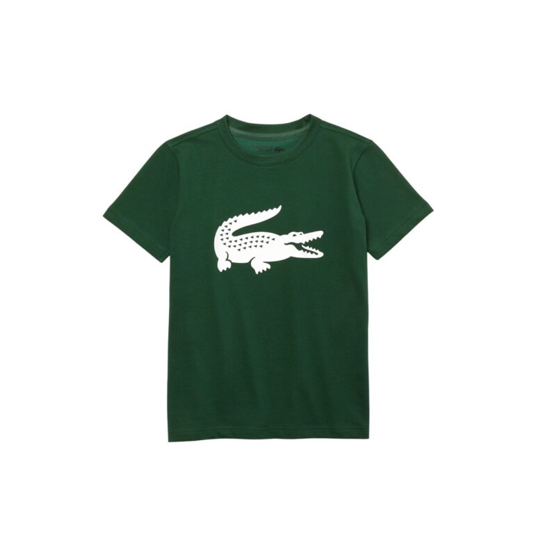 Lacoste Sport Oversized Croc Junior T-shirt Green - OLD