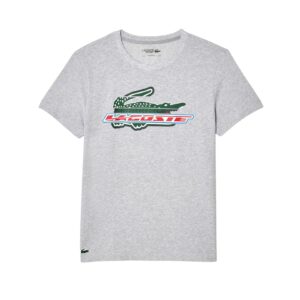 Lacoste Sport Regular Fit Organic Cotton T-shirt Grey Chine