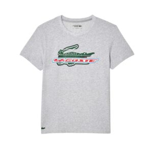 Lacoste Sport Regular Fit Organic Cotton T-shirt Grey Chine - OLD