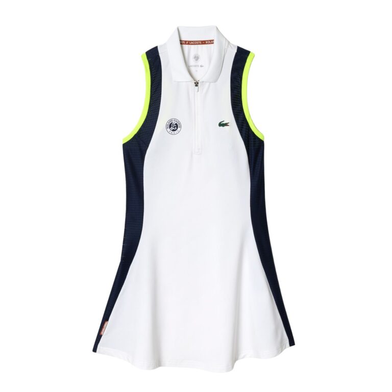 Lacoste Sport Roland Garros Dress White/Navy/Ledge - OLD