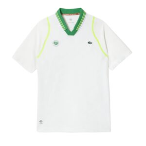 Lacoste Sport x Daniil Medvedev Roland Garros Edition Team Leader Polo Shirt White - OLD