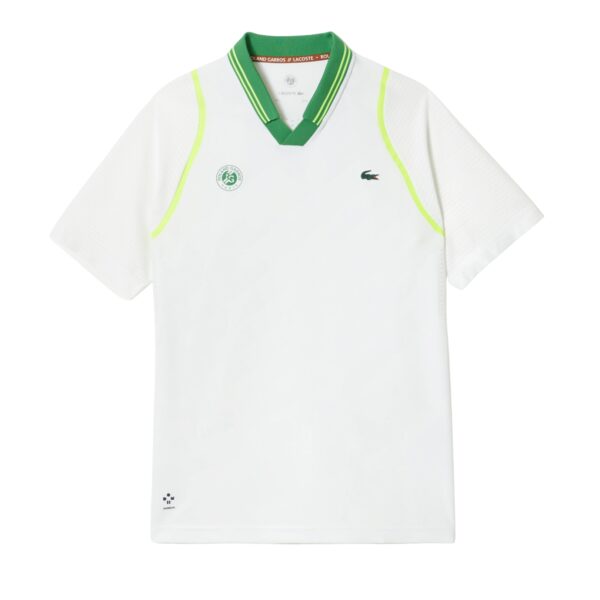 Lacoste Sport x Daniil Medvedev Roland Garros Edition Team Leader Polo Shirt White - OLD