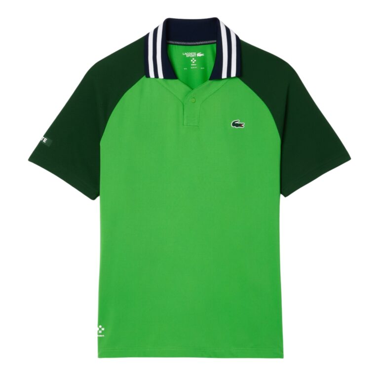 Lacoste x Daniil Medvedev Ultra-Dry Tennis Polo Shirt Green - OLD