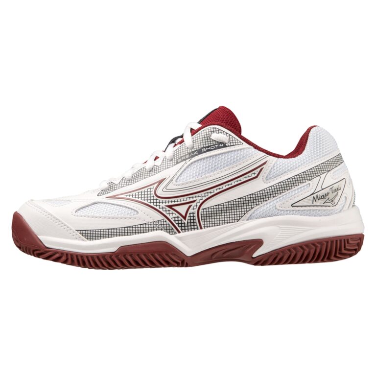 Mizuno Breakshot 4 CC Women White/Cabernet - OLD