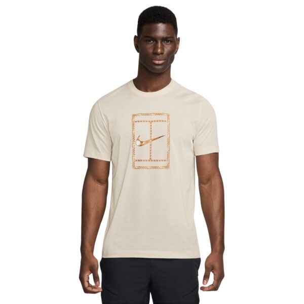 Nike Court Dri-FIT Heritage T-shirt Orewood Brown