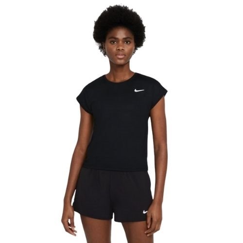 Nike Court Dri-Fit Victory Dame T-shirt Black/White - OLD