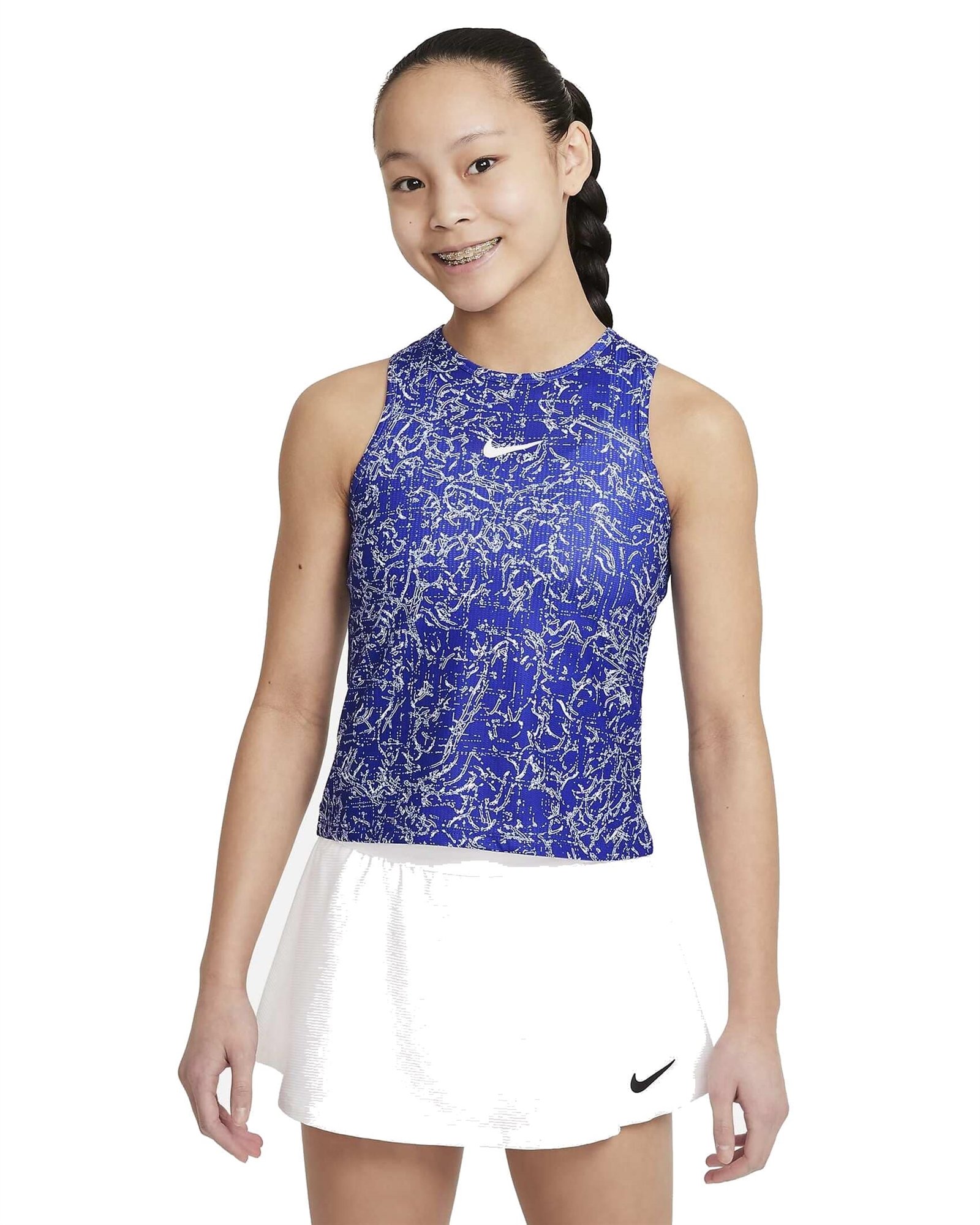 Nike Court Dri-Fit Victory Junior Tanktop Concord/White - OLD