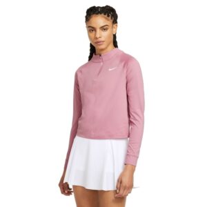 Nike Court Dri-Fit Victory Long-Sleeve Dame Elemental Pink/White - OLD