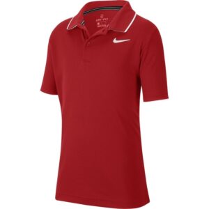 Nike Court Dry Polo Team Junior Rød - OLD