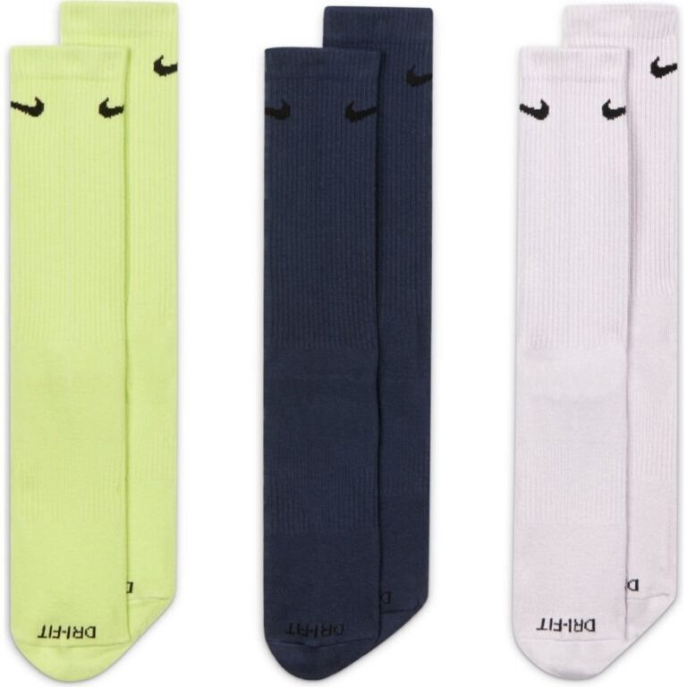 Nike Everyday Plus Lightweight Crew 3-pak Green/Navy/White - OLD