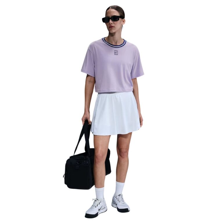 Nike Heritage Women Dri-FIT Short-Sleeve Cropped T-Shirt Hydrangeas