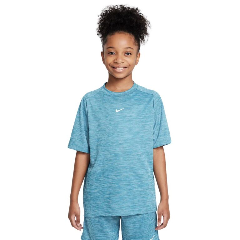 Nike Multi Boys Dri-FIT Short-Sleeve Top Smokey Blue