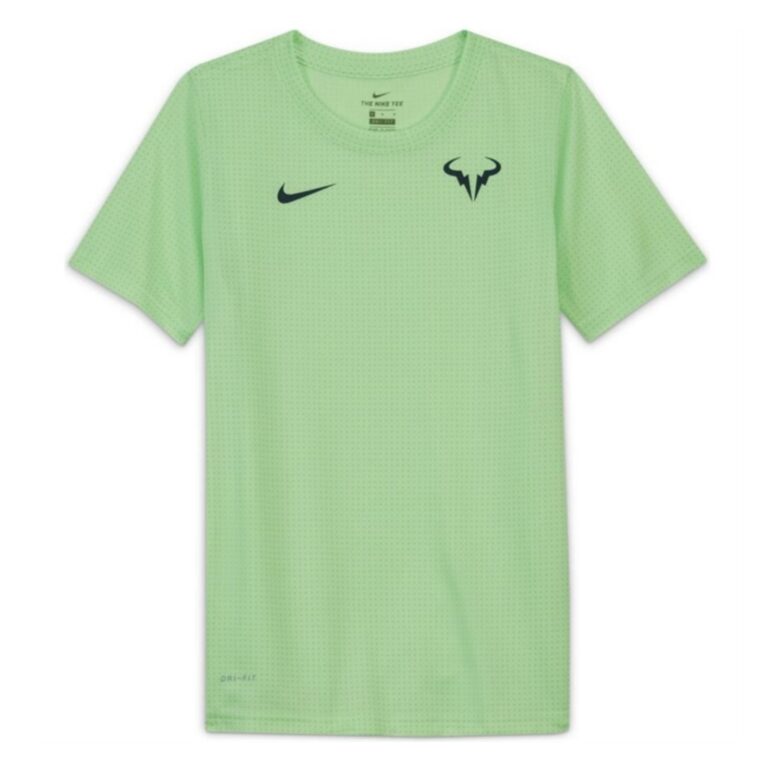 Nike Rafa T-shirt Junior Lime Glow/Obsidian - OLD