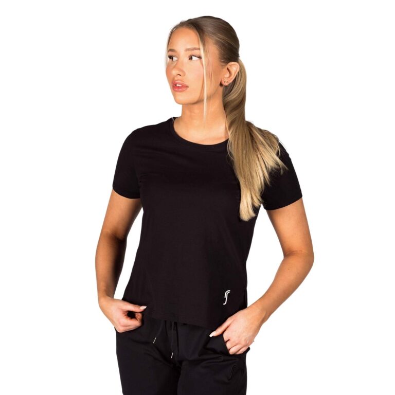 RS Sporty Dame T-shirt Black - OLD