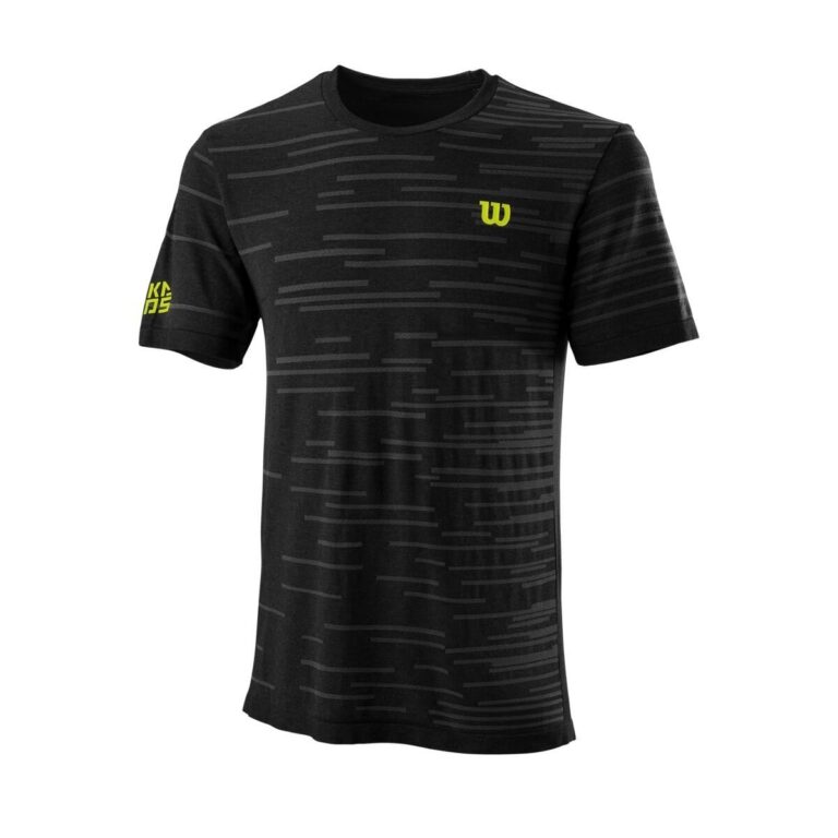 Wilson Kaos Rapide Seamless Crew T-shirt Black - OLD