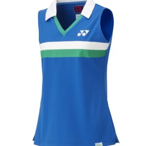 Yonex 75th Dame Sleeveless Polo 20627A Sapphire Blue