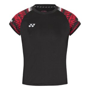 Yonex Women T-shirt 232402 Black/Red