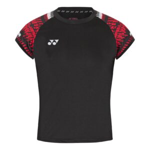 Yonex Women T-shirt 232402 Black/Red - OLD